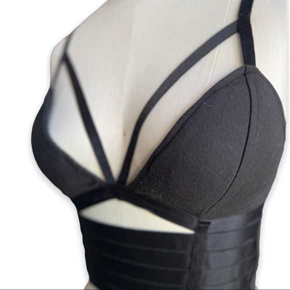 Charlotte Russe Bandage Bustier Top - Picture 2 of 4